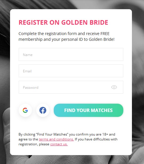 GoldenBride login